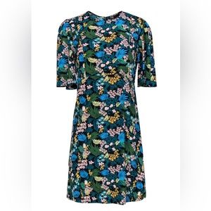 MAJE Rimbaud Crepe Tropical Floral Dress sz 1